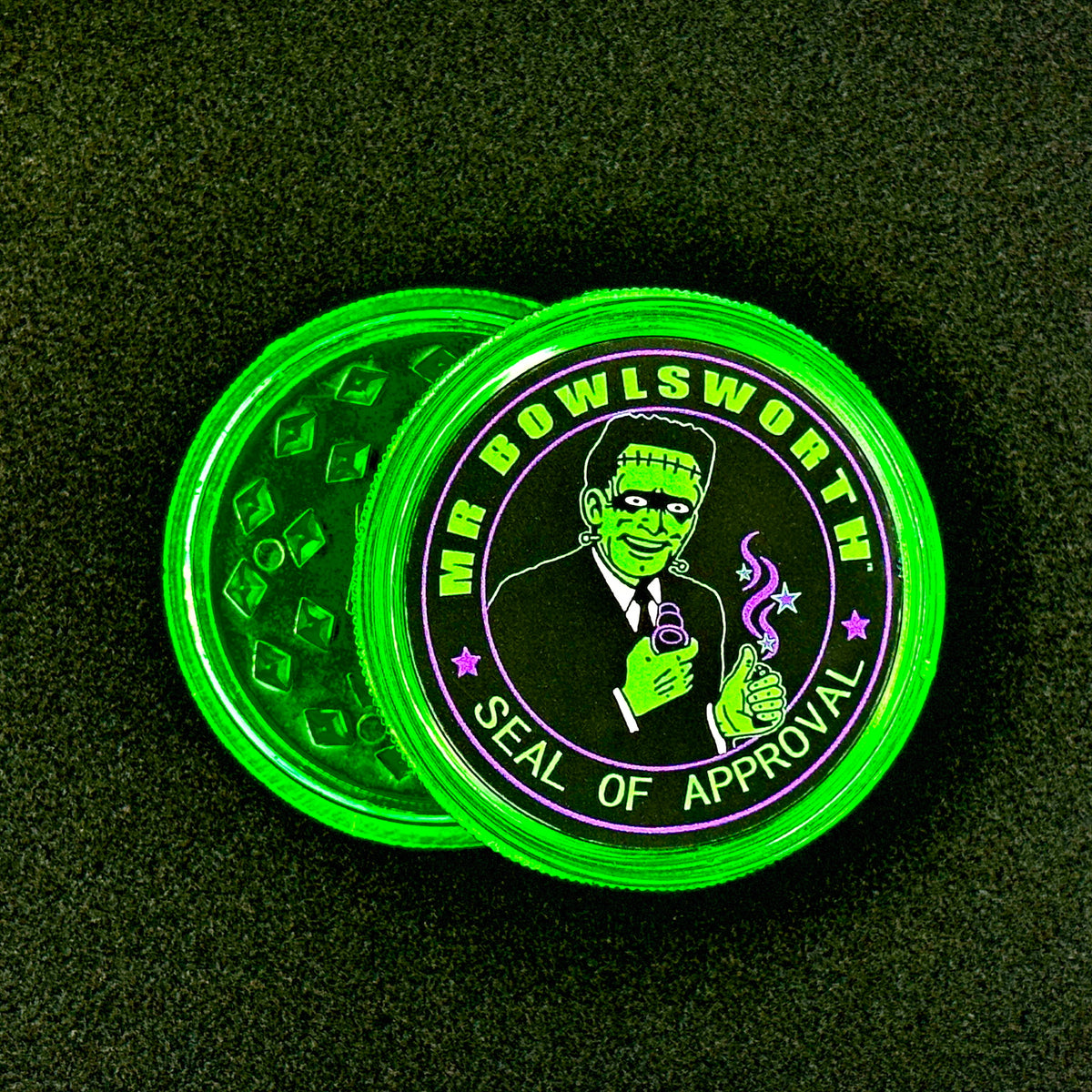 PIPEDREAM 'Frankenstoner' UV Reactive w/FREE Travel Grinder