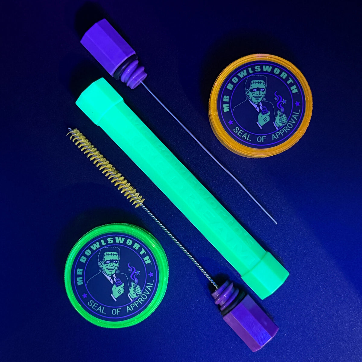 PIPEDREAM 'Frankenstoner' UV Reactive w/FREE Travel Grinder